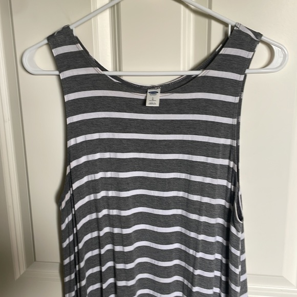 OLD NAVY- Striped Tank Dress, Large - Picture 3 of 6